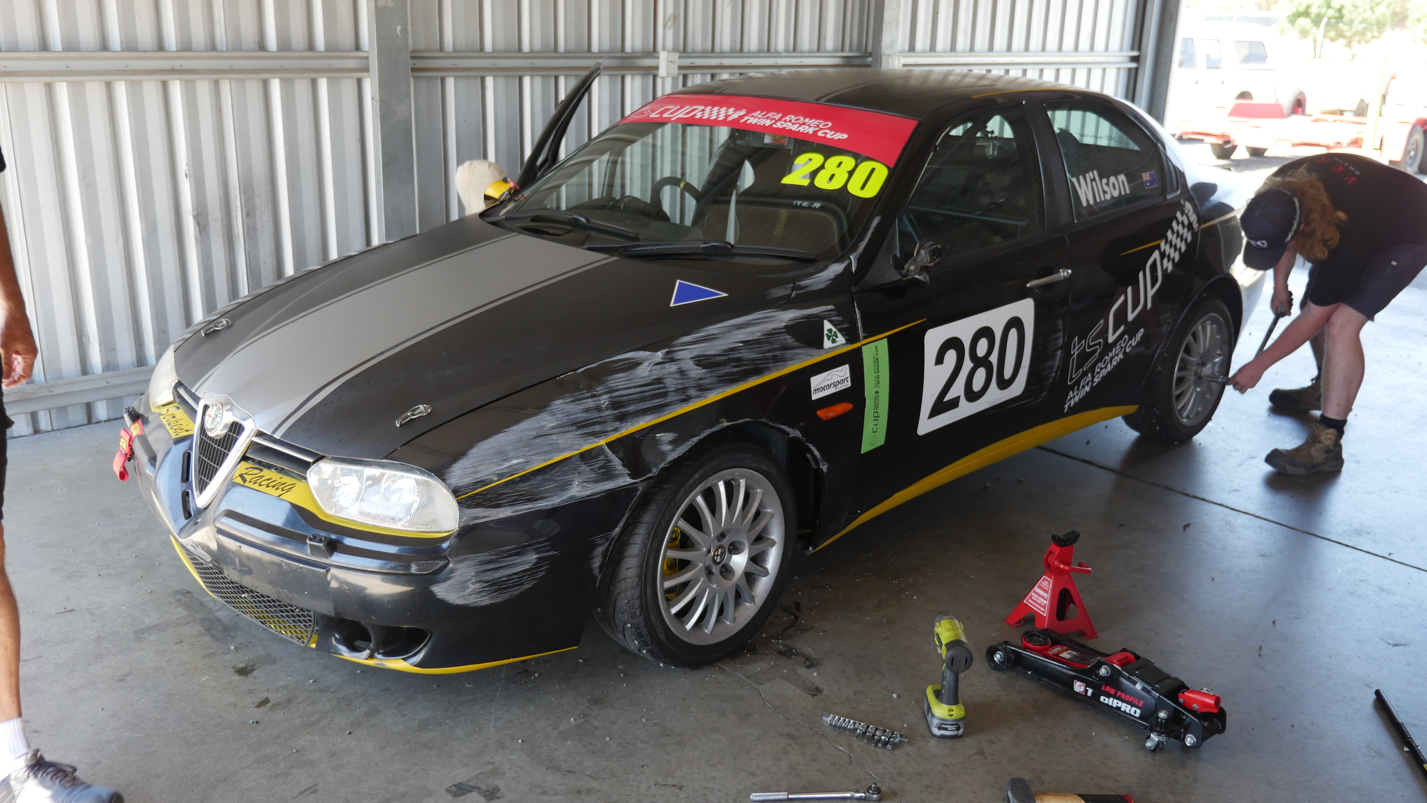 Andrew Wilson 2021 TSC Vice-champion after rubbing the tyre barrier at the esses